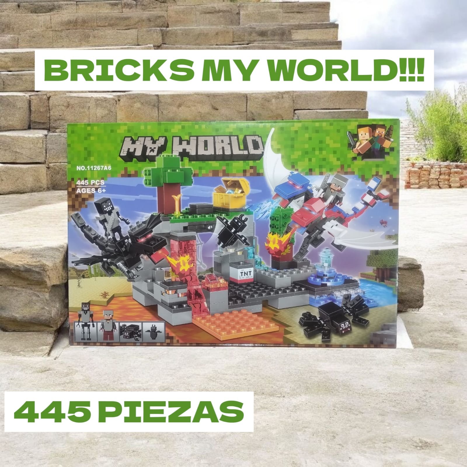 MINECRAF MI MUNDO 445 PCS
