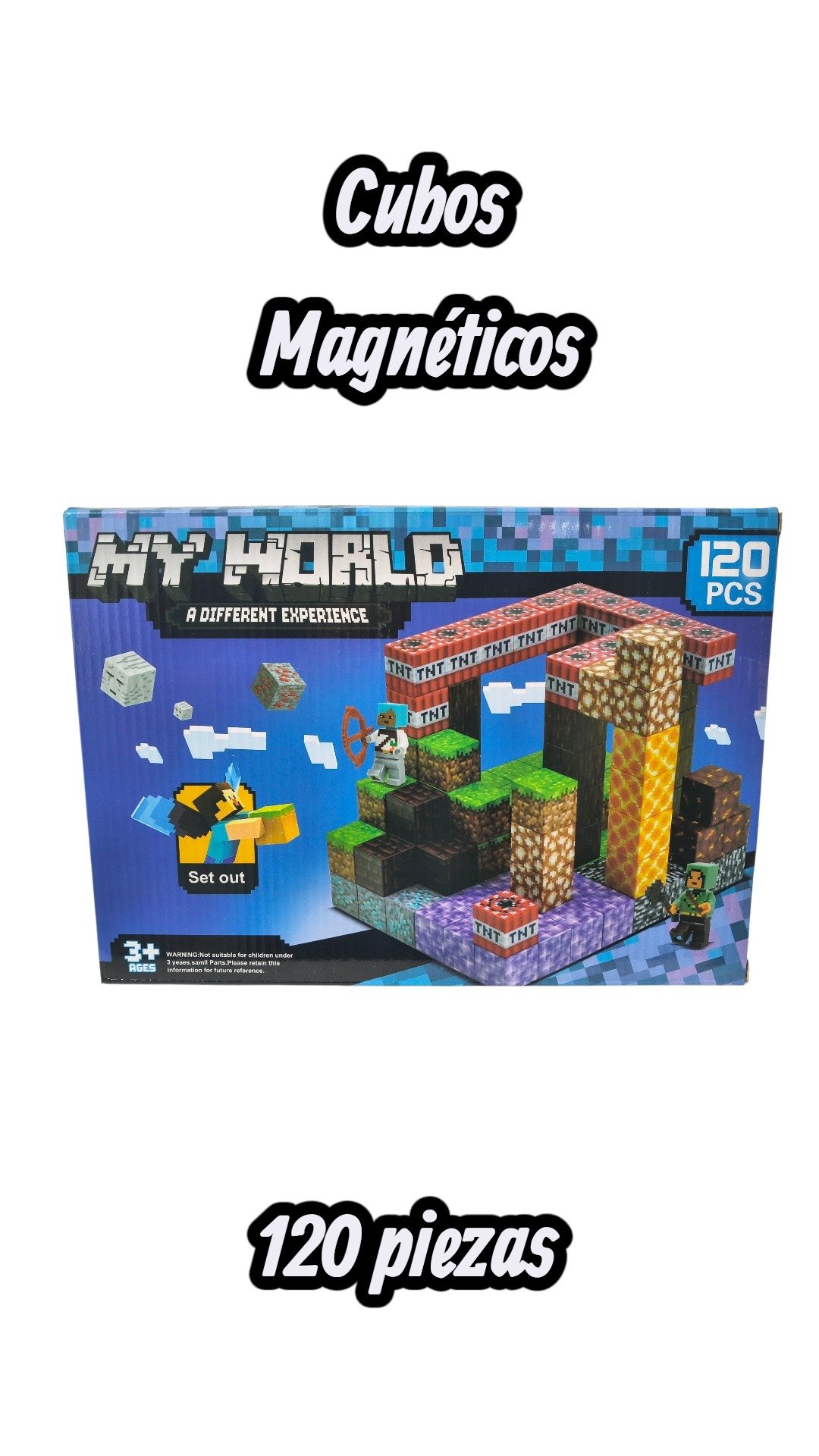 CUBO MAGNETICO X120PCS
